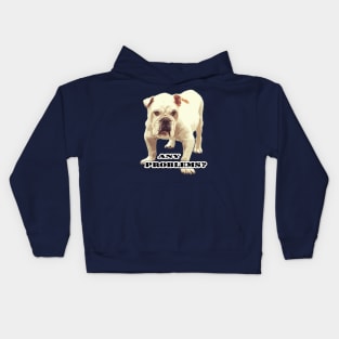 Angry bulldog Kids Hoodie